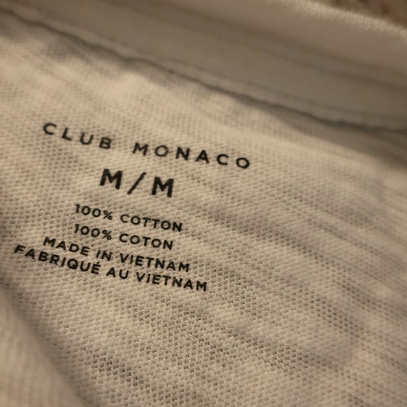 Mens Rag & Bone White Long Sleeve Chest Pocket Raglan Cotton T-Shirt M * - Picture 6 of 6